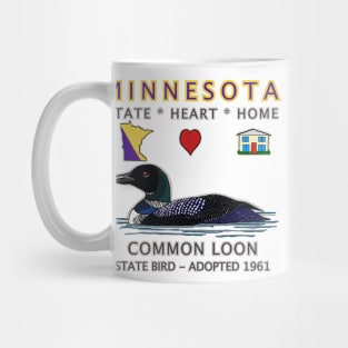 Minnesota - Common Loon - State, Heart, Home - state symbols Mug